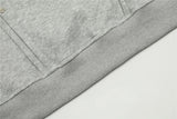 Y2K Rivet Patchwork Black Hip Hop Hooded Sweatshirt