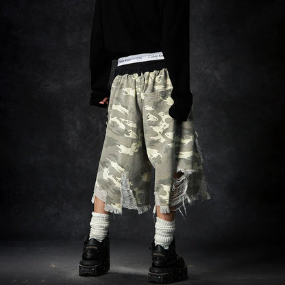 Durable Summer Personalized Broken Hole Jorts