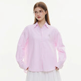 Luxury Striped Fitted Long Sleeve Shirt