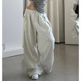 Vintage Striped Wide Leg Sweatpants Pants