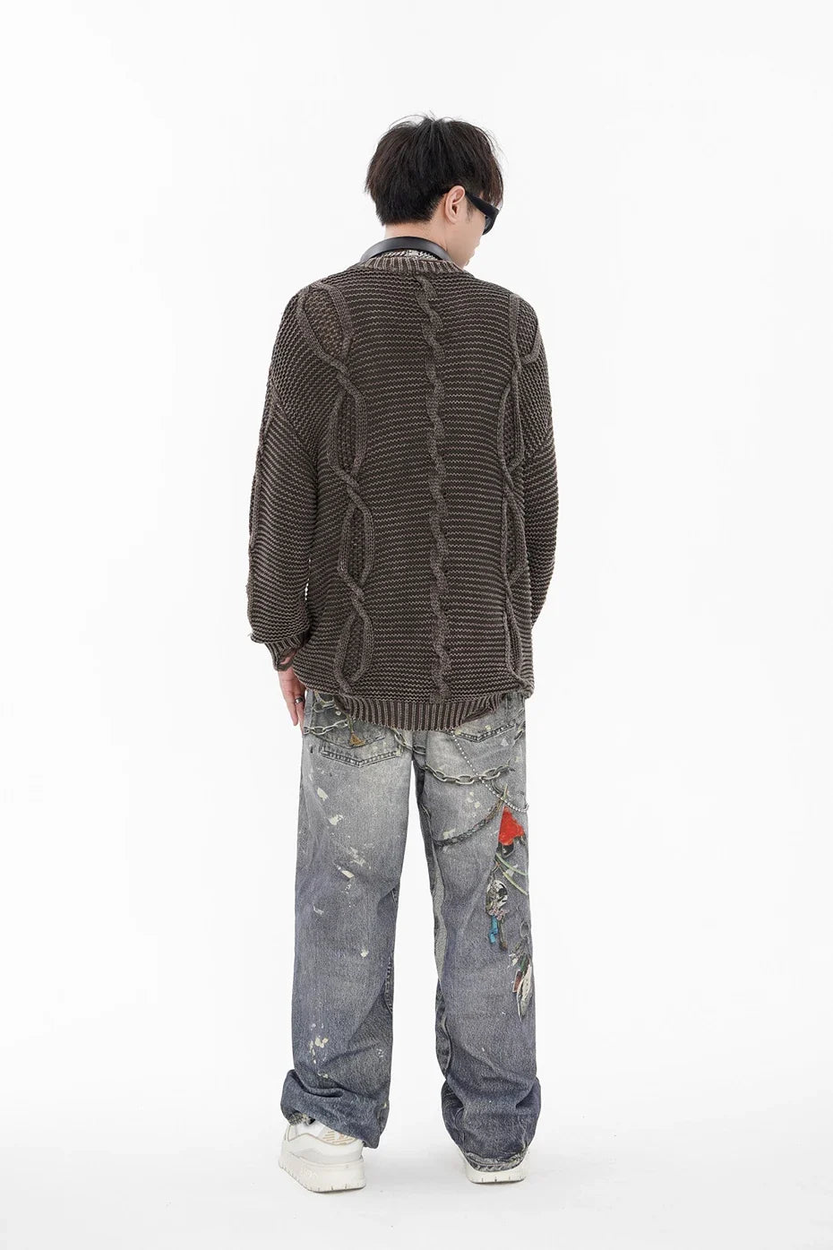 Twisted Cable Knit Sweater