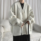 Stitched Knitted Cardigan