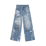 Essential Hand-Painted Scrawl Denim Jeans