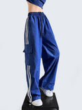 Striped Women Cargo Pants