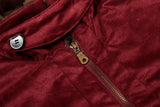 Breathable Quilted Solid Color Bomber Fur Jacket