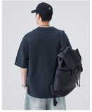 Versatile Heavyweight Henley Neck T-Shirt