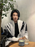 Y2K Gradient Embroidered Knitwear Cardigan