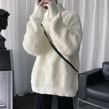 Cozy Korean High Neck Knit Turtleneck Sweater