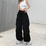 High-Waist Wide-Leg Cargo Pants