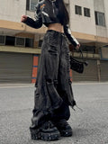 Vintage Streetwear Cool Waif Ripped Denim Jeans
