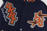 Men Essential Patchwork Baseball Varsity Jacket