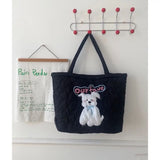 Y2K Large Capacity Embroidered Tote Bag