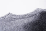 Essential Distressed Letter Graphic Knitted Sweater