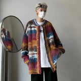 Effortless Punk Knitted Oversized Cardigan
