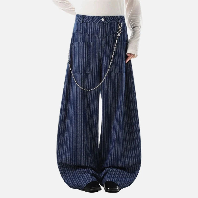 American Old Money Style Loose Suit Pants