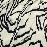 Irregular Stripes Graphic Printed Short Sleeve Shirt