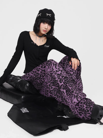 Leopard StreetWare Print Paratrooper Pants