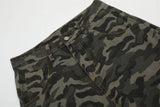 Trendy Retro Camouflage Loose Wide Leg Pants