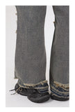 Retro Holes Jeans Denim Pants