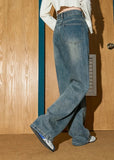 Durable Y2K Beaded High Waist Flare Jeans