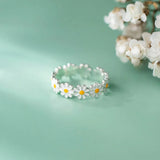 Adjustable Creative Daisy Flower Ring