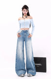 Soft Girl Comfort Wide-Leg Jeans