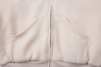 Leopard Spliced Hooded Padded Fleece Jacket