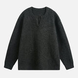 Streetwear 3D Cable Stitch Design Knitted Sweater