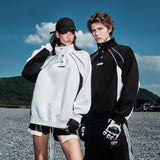 Y2K Streetwear High Collar Casual Long Sleeve Sweatshirt