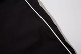 Y2K Black Patchwork Sports Pants