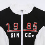 Biker Stitched Slim Crop Jacket
