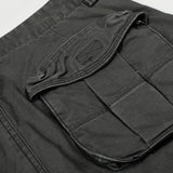 Retro Solid Color Wide Leg Cargo Pants
