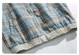 Autumn Plaid Casual Double Face Windbreaker Jacket