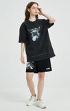 Vintage Doberman Graphic Washed Black T-shirt