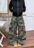 Streetwear Camouflage Wide Leg Cargo Pants
