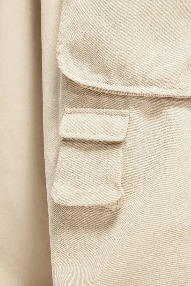 Multi Pockets Wide Leg Cargo Pants