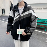 Y2K Flattering Stand Collar Sports Windbreaker Jacket