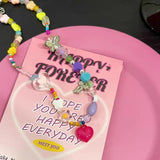 Colorful Rainbow Beaded Choker Necklace