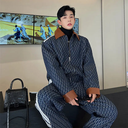 Vintage Denim Jacquard Set