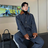 Vintage Denim Jacquard Set