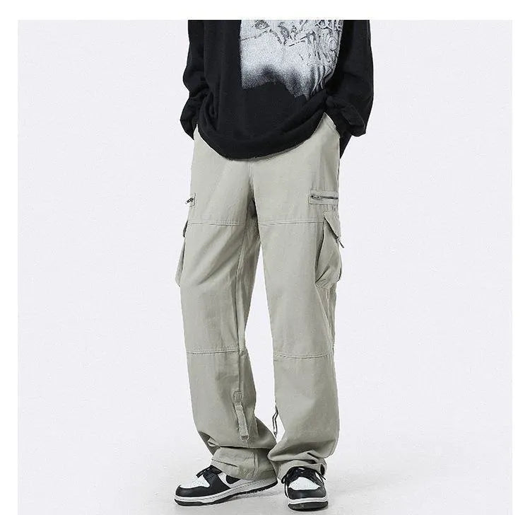 Oversized Zipper Cargo Pants