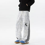 Tie Dye Patchwork Hip Hop Wide Leg Sweatpants