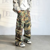 Cleanfit Draped Camouflage Cargo Pants