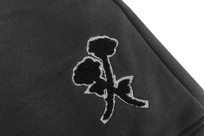 Rose Embroidery Shorts