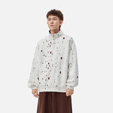 Streetwear Hip Hop Loose Half Zipper Sweatshirt