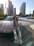 Adaptive Stretch Loose Ripped High Waisted Jeans