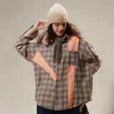 Patchwork Plaid Shirt