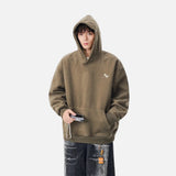 Y2K Dinosaur Skeleton Print Casual Hoodie
