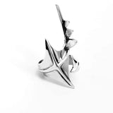 Exaggerated Cyberpunk Alien Irregular Ring