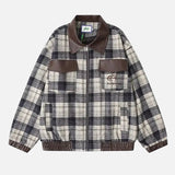 Patchwork Japanese Style Leather Jacket
